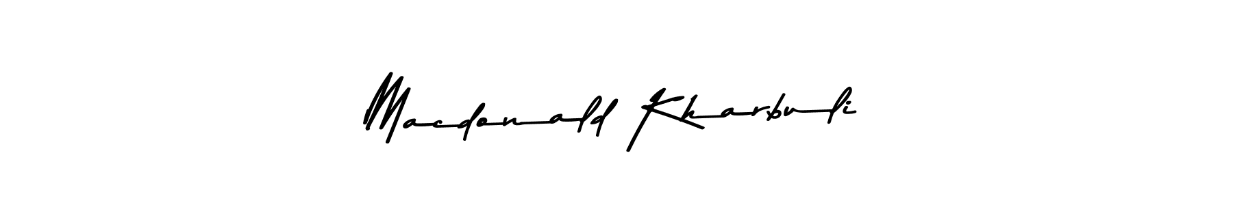 Create a beautiful signature design for name Macdonald Kharbuli. With this signature (Asem Kandis PERSONAL USE) fonts, you can make a handwritten signature for free. Macdonald Kharbuli signature style 9 images and pictures png