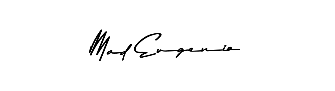 You should practise on your own different ways (Asem Kandis PERSONAL USE) to write your name (Mad Eugenio) in signature. don't let someone else do it for you. Mad Eugenio signature style 9 images and pictures png