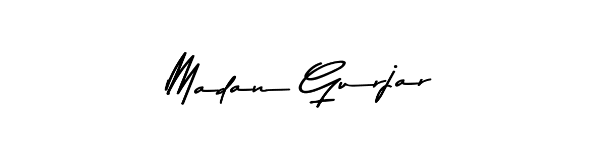 How to make Madan Gurjar signature? Asem Kandis PERSONAL USE is a professional autograph style. Create handwritten signature for Madan Gurjar name. Madan Gurjar signature style 9 images and pictures png