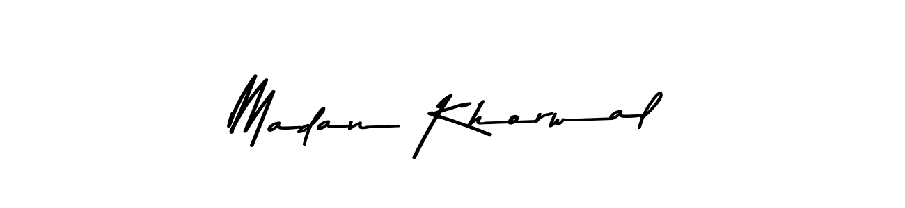 Make a beautiful signature design for name Madan Khorwal. Use this online signature maker to create a handwritten signature for free. Madan Khorwal signature style 9 images and pictures png