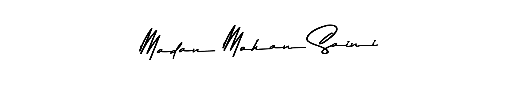 Asem Kandis PERSONAL USE is a professional signature style that is perfect for those who want to add a touch of class to their signature. It is also a great choice for those who want to make their signature more unique. Get Madan Mohan Saini name to fancy signature for free. Madan Mohan Saini signature style 9 images and pictures png