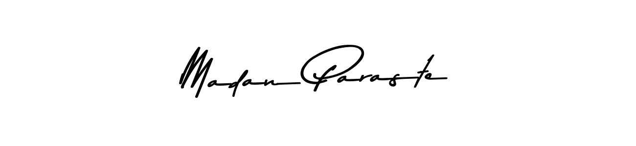 Create a beautiful signature design for name Madan Paraste. With this signature (Asem Kandis PERSONAL USE) fonts, you can make a handwritten signature for free. Madan Paraste signature style 9 images and pictures png