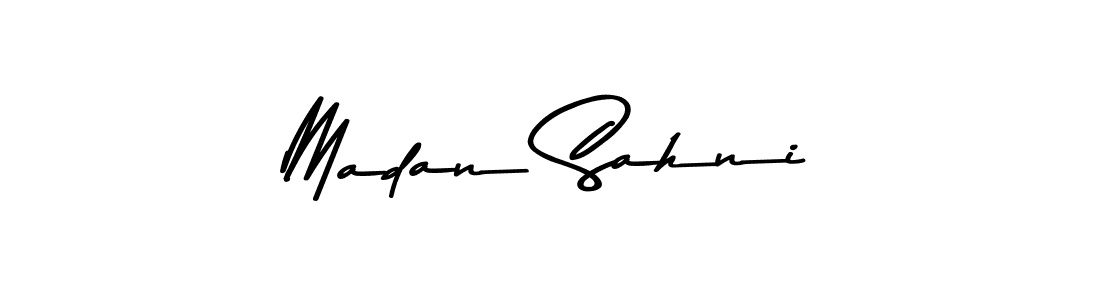 Make a beautiful signature design for name Madan Sahni. Use this online signature maker to create a handwritten signature for free. Madan Sahni signature style 9 images and pictures png