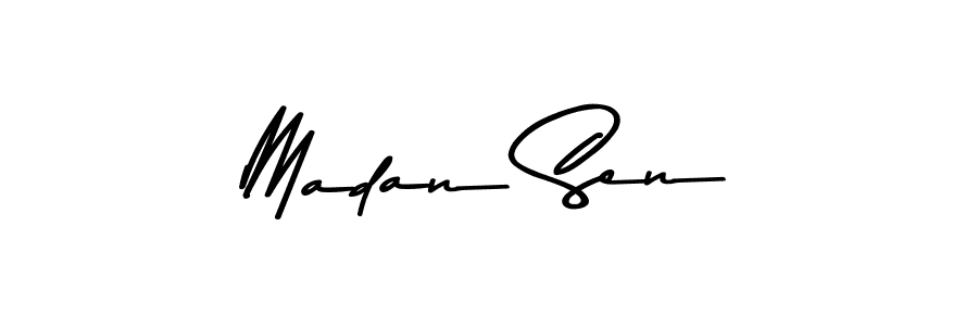 Also we have Madan Sen name is the best signature style. Create professional handwritten signature collection using Asem Kandis PERSONAL USE autograph style. Madan Sen signature style 9 images and pictures png