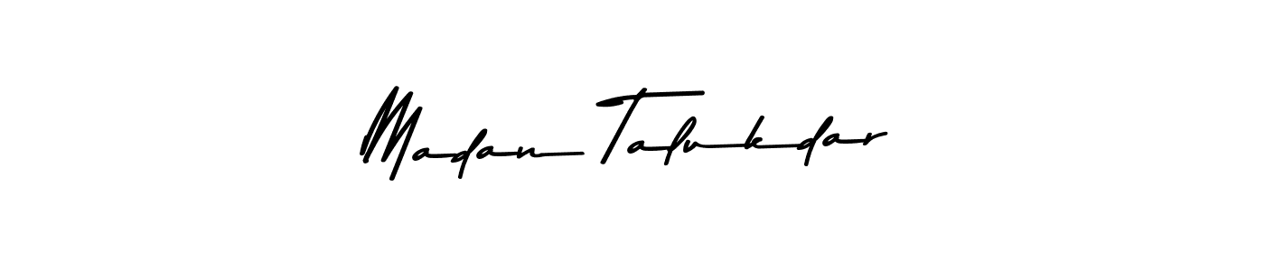 Make a beautiful signature design for name Madan Talukdar. With this signature (Asem Kandis PERSONAL USE) style, you can create a handwritten signature for free. Madan Talukdar signature style 9 images and pictures png