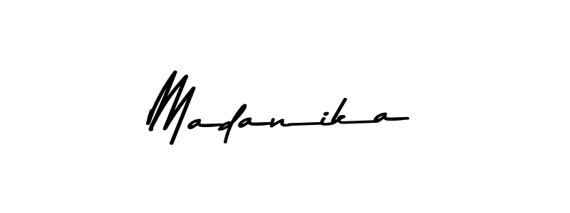 Madanika stylish signature style. Best Handwritten Sign (Asem Kandis PERSONAL USE) for my name. Handwritten Signature Collection Ideas for my name Madanika. Madanika signature style 9 images and pictures png