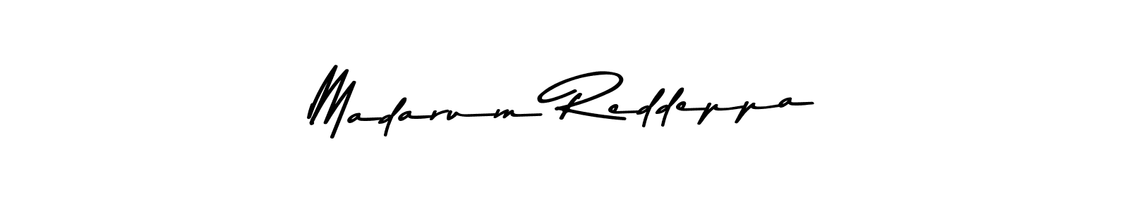 How to make Madarum Reddeppa name signature. Use Asem Kandis PERSONAL USE style for creating short signs online. This is the latest handwritten sign. Madarum Reddeppa signature style 9 images and pictures png