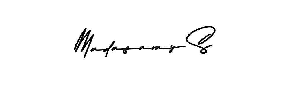 Make a beautiful signature design for name Madasamy S. With this signature (Asem Kandis PERSONAL USE) style, you can create a handwritten signature for free. Madasamy S signature style 9 images and pictures png