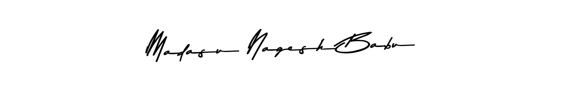 Madasu Nagesh Babu stylish signature style. Best Handwritten Sign (Asem Kandis PERSONAL USE) for my name. Handwritten Signature Collection Ideas for my name Madasu Nagesh Babu. Madasu Nagesh Babu signature style 9 images and pictures png