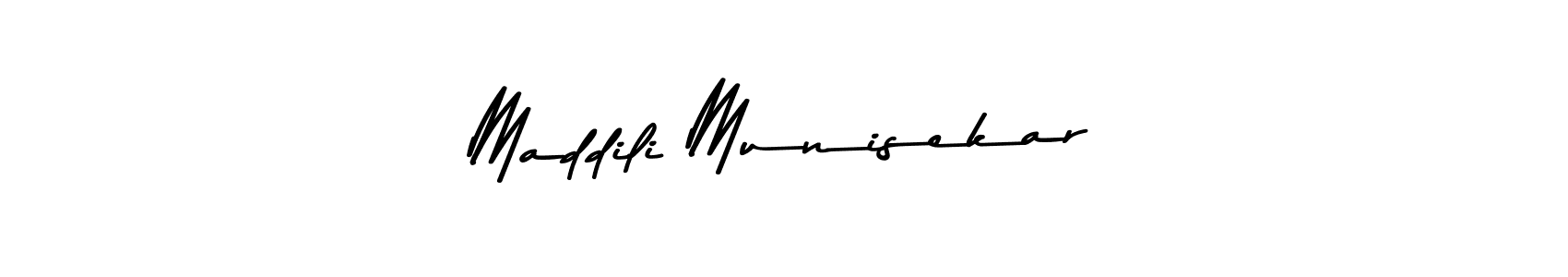 The best way (Asem Kandis PERSONAL USE) to make a short signature is to pick only two or three words in your name. The name Maddili Munisekar include a total of six letters. For converting this name. Maddili Munisekar signature style 9 images and pictures png