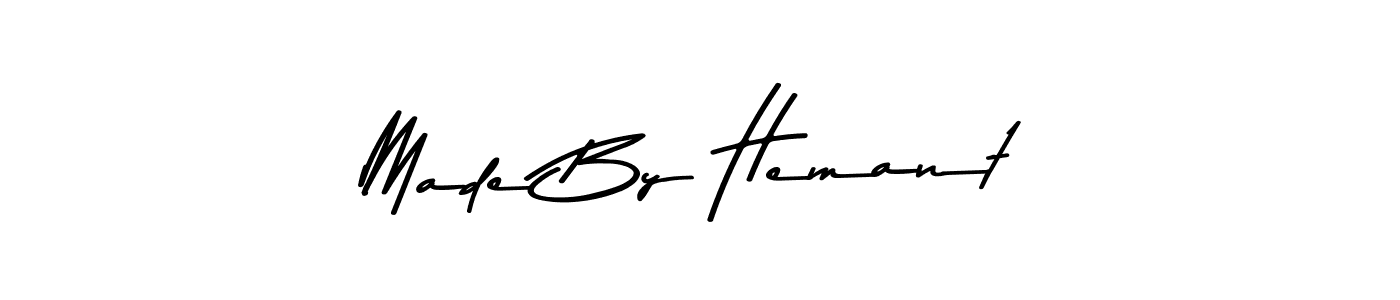 Make a beautiful signature design for name Made By Hemant. With this signature (Asem Kandis PERSONAL USE) style, you can create a handwritten signature for free. Made By Hemant signature style 9 images and pictures png