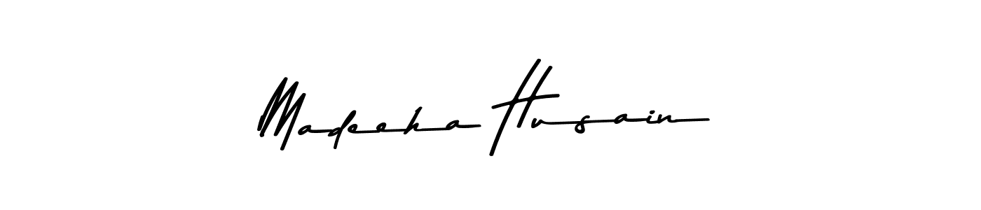 You can use this online signature creator to create a handwritten signature for the name Madeeha Husain. This is the best online autograph maker. Madeeha Husain signature style 9 images and pictures png