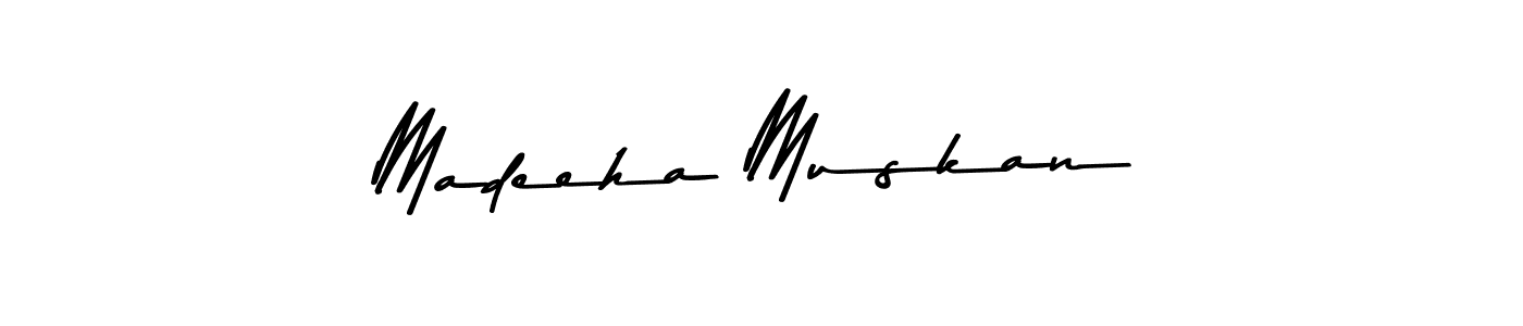 Here are the top 10 professional signature styles for the name Madeeha Muskan. These are the best autograph styles you can use for your name. Madeeha Muskan signature style 9 images and pictures png