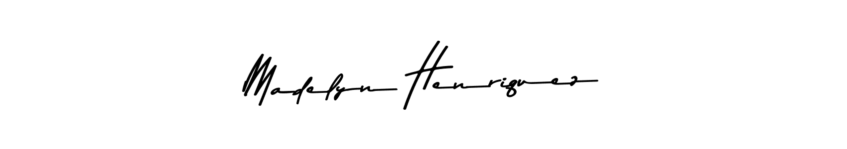 Make a beautiful signature design for name Madelyn Henriquez. With this signature (Asem Kandis PERSONAL USE) style, you can create a handwritten signature for free. Madelyn Henriquez signature style 9 images and pictures png