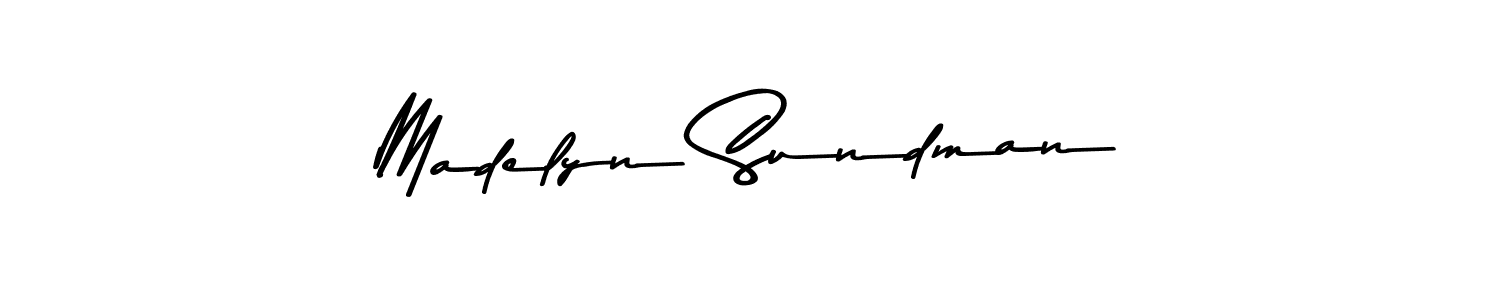 Use a signature maker to create a handwritten signature online. With this signature software, you can design (Asem Kandis PERSONAL USE) your own signature for name Madelyn Sundman. Madelyn Sundman signature style 9 images and pictures png