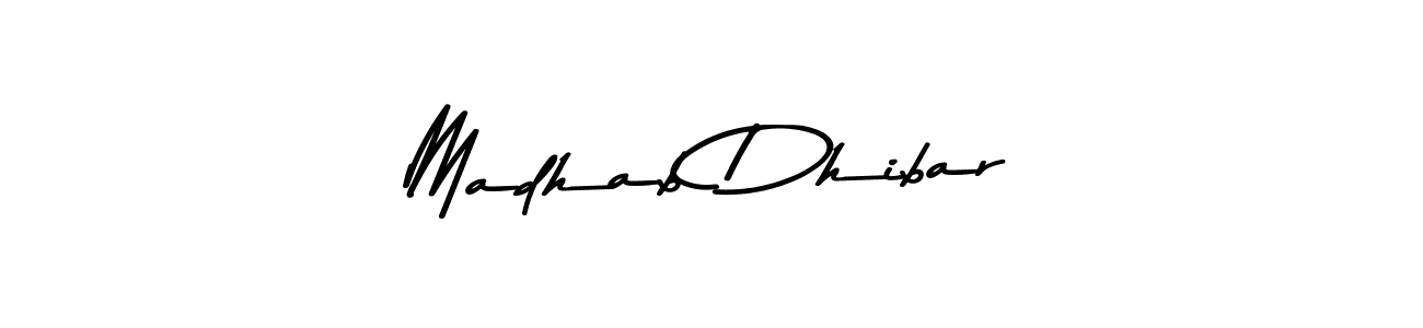 You should practise on your own different ways (Asem Kandis PERSONAL USE) to write your name (Madhab Dhibar) in signature. don't let someone else do it for you. Madhab Dhibar signature style 9 images and pictures png