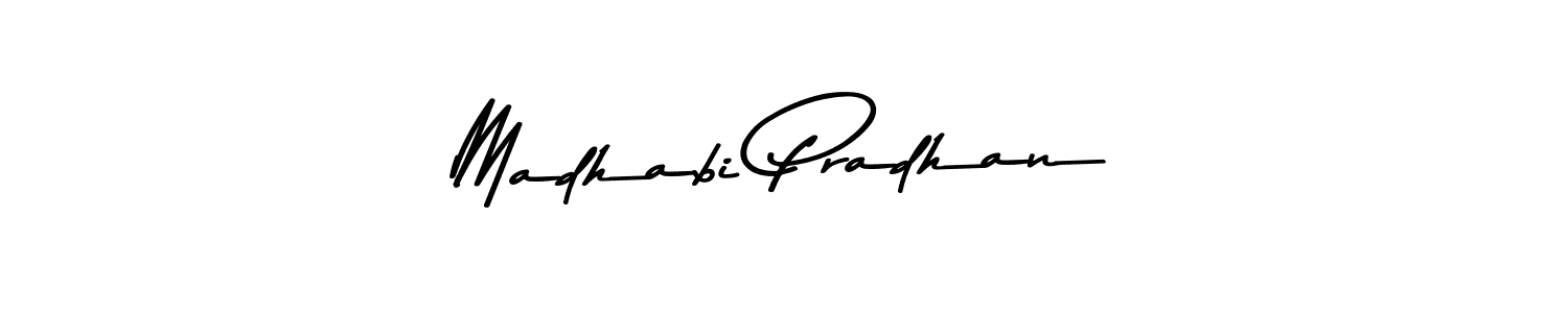 You should practise on your own different ways (Asem Kandis PERSONAL USE) to write your name (Madhabi Pradhan) in signature. don't let someone else do it for you. Madhabi Pradhan signature style 9 images and pictures png