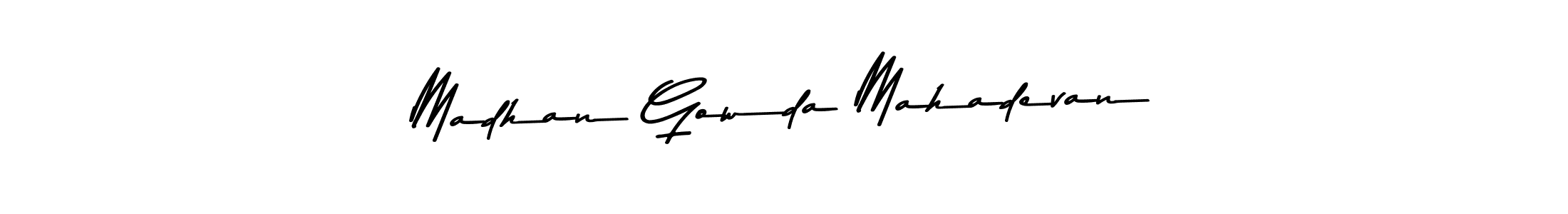 Here are the top 10 professional signature styles for the name Madhan Gowda Mahadevan. These are the best autograph styles you can use for your name. Madhan Gowda Mahadevan signature style 9 images and pictures png
