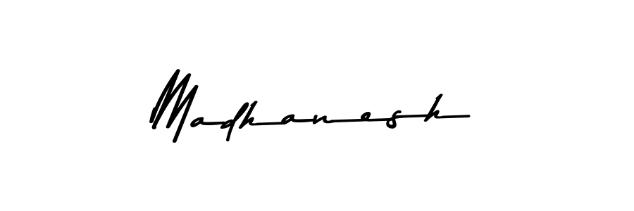 Also we have Madhanesh name is the best signature style. Create professional handwritten signature collection using Asem Kandis PERSONAL USE autograph style. Madhanesh signature style 9 images and pictures png
