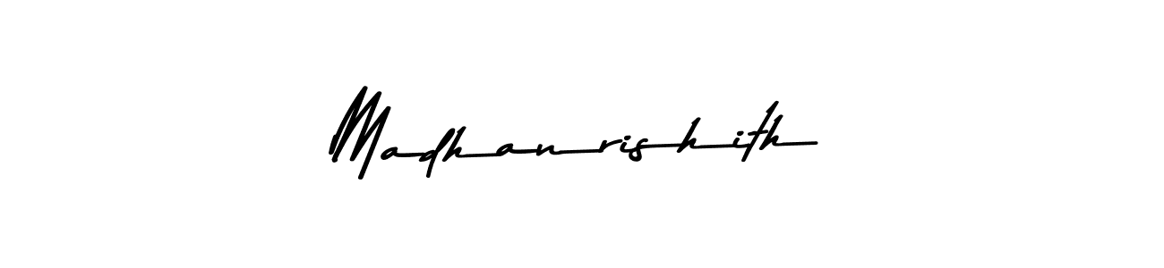 Madhanrishith stylish signature style. Best Handwritten Sign (Asem Kandis PERSONAL USE) for my name. Handwritten Signature Collection Ideas for my name Madhanrishith. Madhanrishith signature style 9 images and pictures png