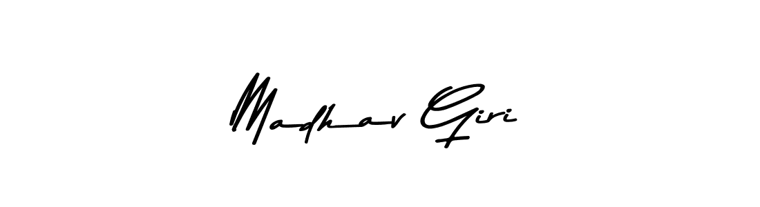 Design your own signature with our free online signature maker. With this signature software, you can create a handwritten (Asem Kandis PERSONAL USE) signature for name Madhav Giri. Madhav Giri signature style 9 images and pictures png