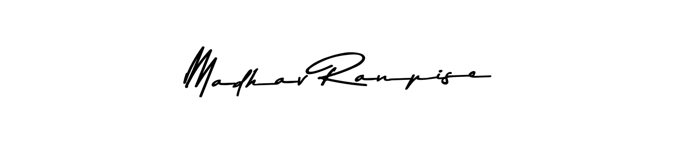 Also we have Madhav Ranpise name is the best signature style. Create professional handwritten signature collection using Asem Kandis PERSONAL USE autograph style. Madhav Ranpise signature style 9 images and pictures png