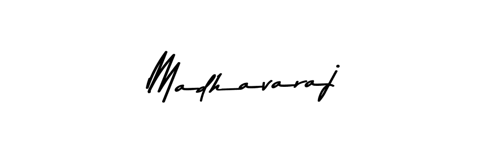 How to make Madhavaraj name signature. Use Asem Kandis PERSONAL USE style for creating short signs online. This is the latest handwritten sign. Madhavaraj signature style 9 images and pictures png