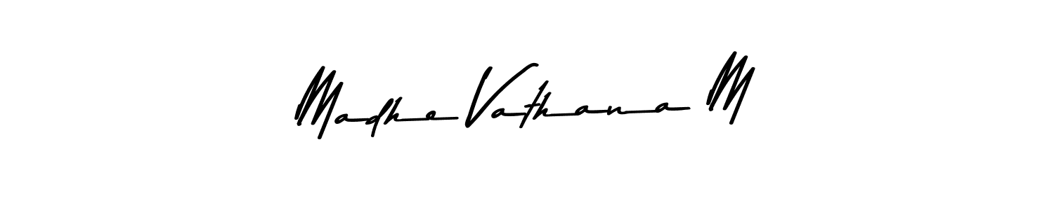 This is the best signature style for the Madhe Vathana M name. Also you like these signature font (Asem Kandis PERSONAL USE). Mix name signature. Madhe Vathana M signature style 9 images and pictures png