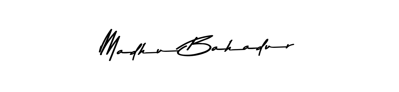 Madhu Bahadur stylish signature style. Best Handwritten Sign (Asem Kandis PERSONAL USE) for my name. Handwritten Signature Collection Ideas for my name Madhu Bahadur. Madhu Bahadur signature style 9 images and pictures png