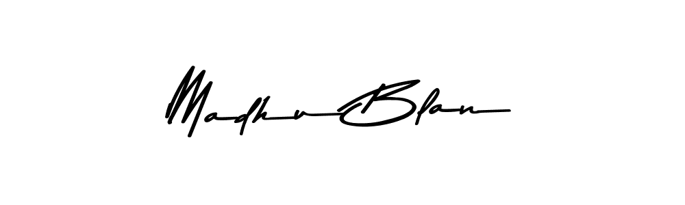 How to make Madhu Blan signature? Asem Kandis PERSONAL USE is a professional autograph style. Create handwritten signature for Madhu Blan name. Madhu Blan signature style 9 images and pictures png