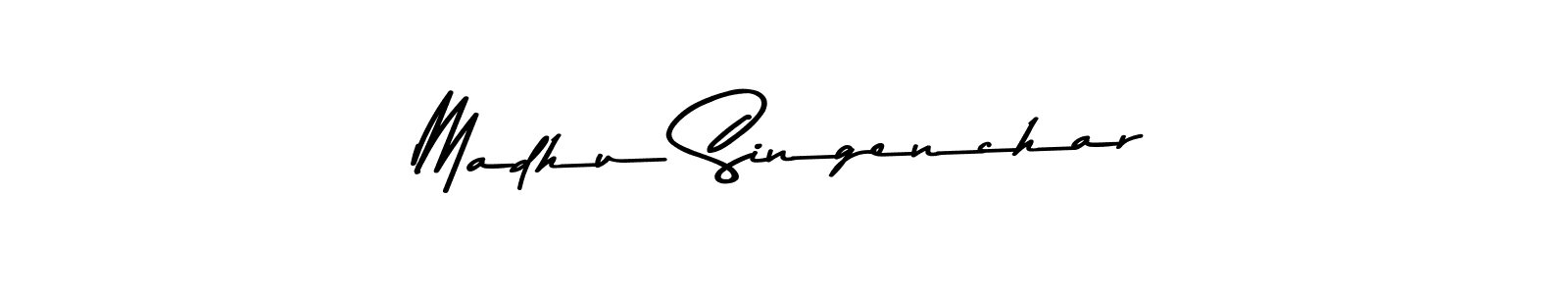 Asem Kandis PERSONAL USE is a professional signature style that is perfect for those who want to add a touch of class to their signature. It is also a great choice for those who want to make their signature more unique. Get Madhu Singenchar name to fancy signature for free. Madhu Singenchar signature style 9 images and pictures png