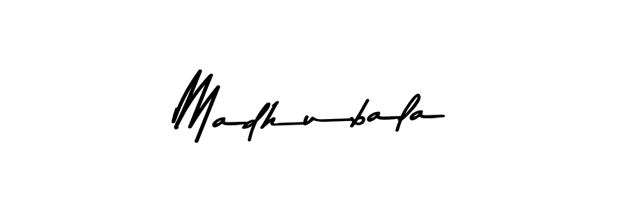 Make a beautiful signature design for name Madhubala. With this signature (Asem Kandis PERSONAL USE) style, you can create a handwritten signature for free. Madhubala signature style 9 images and pictures png