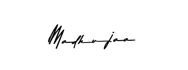 Make a beautiful signature design for name Madhujaa. With this signature (Asem Kandis PERSONAL USE) style, you can create a handwritten signature for free. Madhujaa signature style 9 images and pictures png