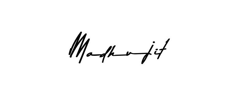 Make a beautiful signature design for name Madhujit. With this signature (Asem Kandis PERSONAL USE) style, you can create a handwritten signature for free. Madhujit signature style 9 images and pictures png