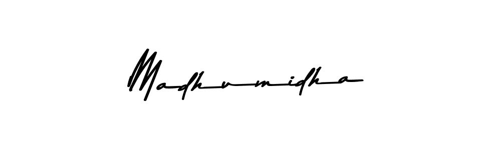 Use a signature maker to create a handwritten signature online. With this signature software, you can design (Asem Kandis PERSONAL USE) your own signature for name Madhumidha. Madhumidha signature style 9 images and pictures png