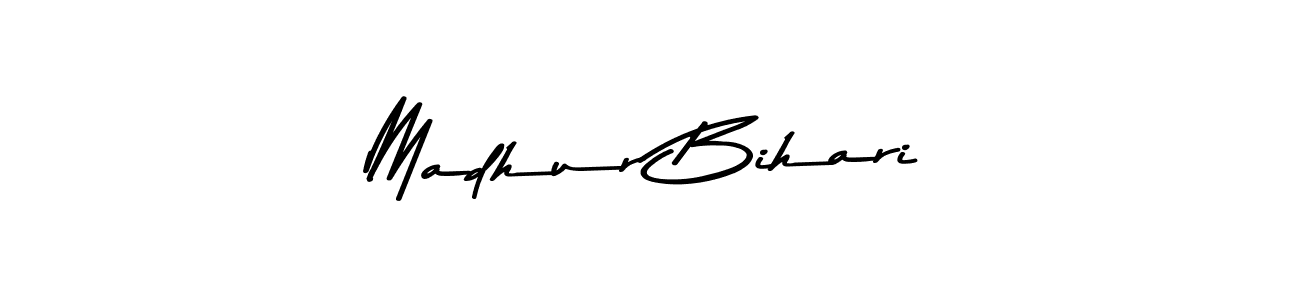 Design your own signature with our free online signature maker. With this signature software, you can create a handwritten (Asem Kandis PERSONAL USE) signature for name Madhur Bihari. Madhur Bihari signature style 9 images and pictures png