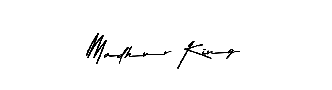Create a beautiful signature design for name Madhur King. With this signature (Asem Kandis PERSONAL USE) fonts, you can make a handwritten signature for free. Madhur King signature style 9 images and pictures png