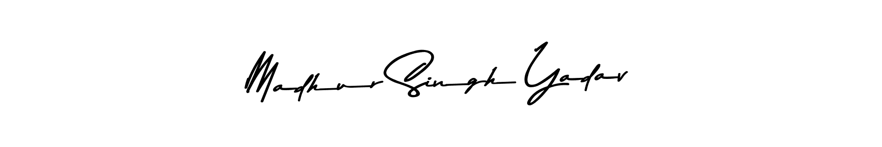 Design your own signature with our free online signature maker. With this signature software, you can create a handwritten (Asem Kandis PERSONAL USE) signature for name Madhur Singh Yadav. Madhur Singh Yadav signature style 9 images and pictures png