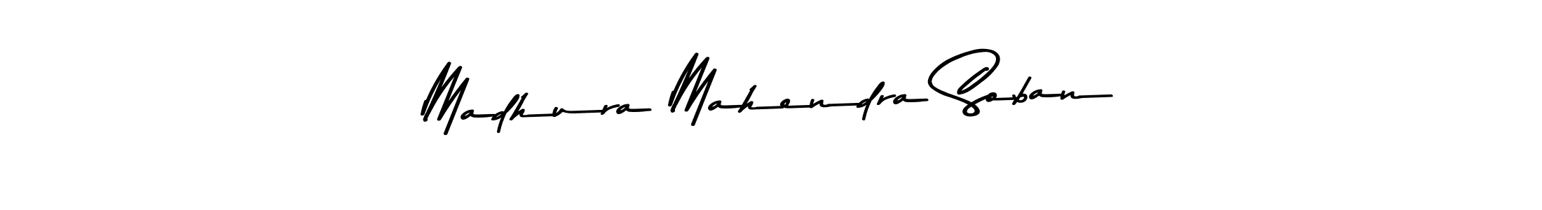 Use a signature maker to create a handwritten signature online. With this signature software, you can design (Asem Kandis PERSONAL USE) your own signature for name Madhura Mahendra Soban. Madhura Mahendra Soban signature style 9 images and pictures png