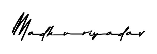 A dynamic signature style for Madhuriyadav using Asem Kandis PERSONAL USE script. Designed to look authentic, handwritten, and professional. Madhuriyadav signature style 9 images and pictures png