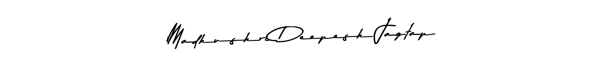Create a beautiful signature design for name Madhushri Deepesh Jagtap. With this signature (Asem Kandis PERSONAL USE) fonts, you can make a handwritten signature for free. Madhushri Deepesh Jagtap signature style 9 images and pictures png