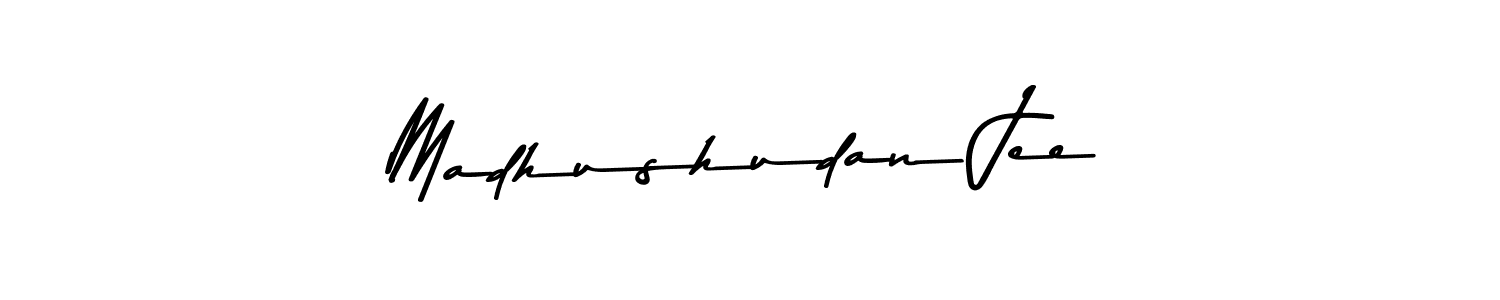 You should practise on your own different ways (Asem Kandis PERSONAL USE) to write your name (Madhushudan Jee) in signature. don't let someone else do it for you. Madhushudan Jee signature style 9 images and pictures png