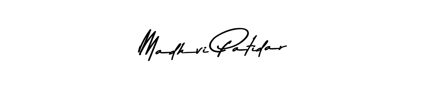 Create a beautiful signature design for name Madhvi Patidar. With this signature (Asem Kandis PERSONAL USE) fonts, you can make a handwritten signature for free. Madhvi Patidar signature style 9 images and pictures png