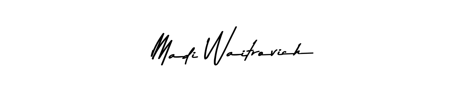 The best way (Asem Kandis PERSONAL USE) to make a short signature is to pick only two or three words in your name. The name Madi Waitrovich include a total of six letters. For converting this name. Madi Waitrovich signature style 9 images and pictures png
