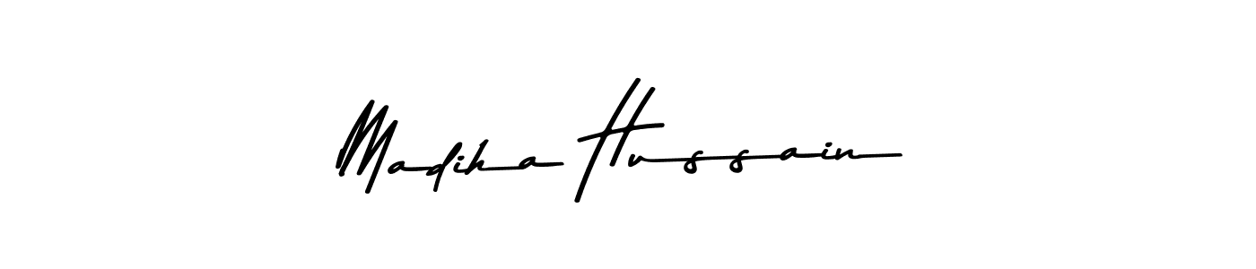 The best way (Asem Kandis PERSONAL USE) to make a short signature is to pick only two or three words in your name. The name Madiha Hussain include a total of six letters. For converting this name. Madiha Hussain signature style 9 images and pictures png