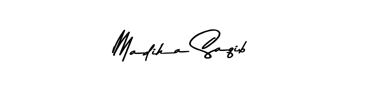 The best way (Asem Kandis PERSONAL USE) to make a short signature is to pick only two or three words in your name. The name Madiha Saqib include a total of six letters. For converting this name. Madiha Saqib signature style 9 images and pictures png