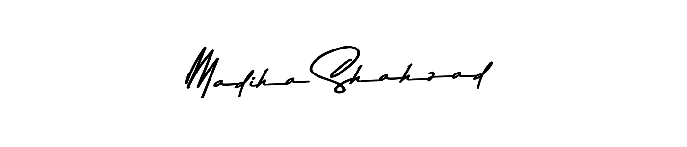 You can use this online signature creator to create a handwritten signature for the name Madiha Shahzad. This is the best online autograph maker. Madiha Shahzad signature style 9 images and pictures png