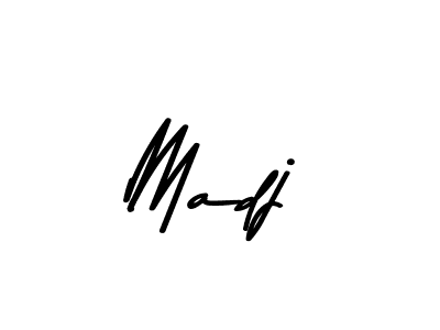 Design your own signature with our free online signature maker. With this signature software, you can create a handwritten (Asem Kandis PERSONAL USE) signature for name Madj. Madj signature style 9 images and pictures png