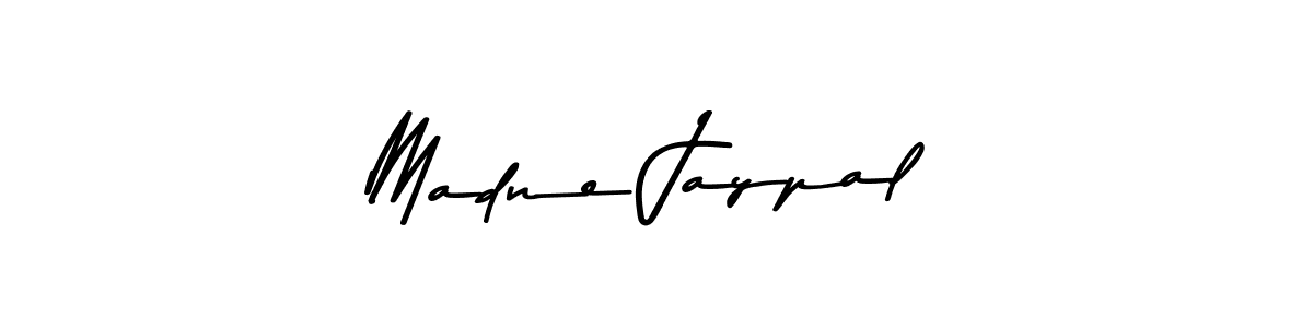 Create a beautiful signature design for name Madne Jaypal. With this signature (Asem Kandis PERSONAL USE) fonts, you can make a handwritten signature for free. Madne Jaypal signature style 9 images and pictures png