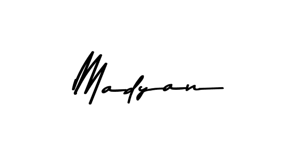 How to make Madyan signature? Asem Kandis PERSONAL USE is a professional autograph style. Create handwritten signature for Madyan name. Madyan signature style 9 images and pictures png